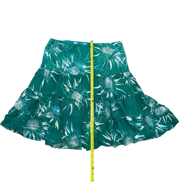 Marciano Silk  Y2K Teared Flowy Fairy Floral Skirt Womens M Fairycore Whimsical - Picture 10 of 11